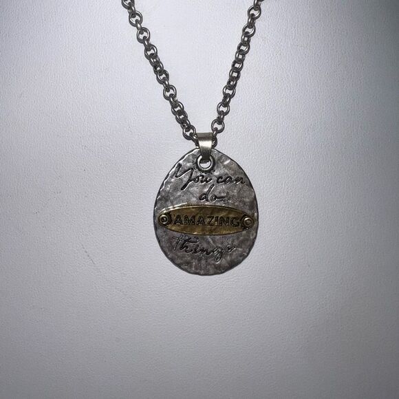 Demdaco Inspirational Double Sided Charm Necklace - Picture 9 of 9